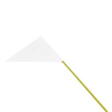  White Intake Marker Flag & Rod-Bundle of 25