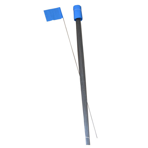 100 - 4" x 5" Blue Flags