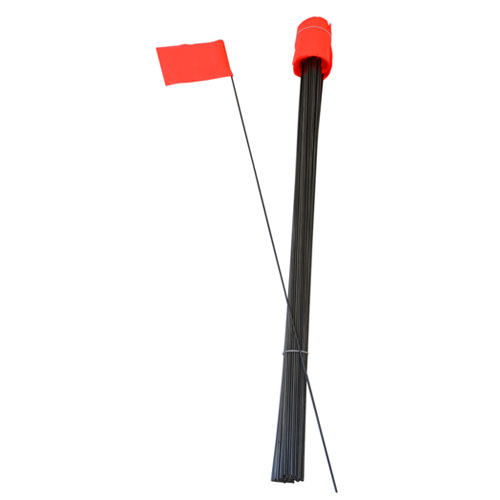 100 - 2 1/2" x 3 1/2" Fl. Orange Flags